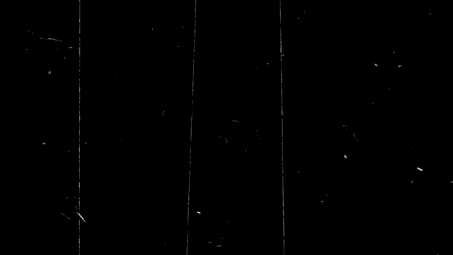 a black background with white lines and spots on it