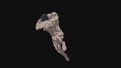 a man is flying through the air with feathers around him