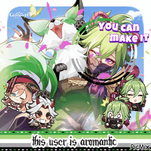 a picture of anime characters with the words you can make it on it