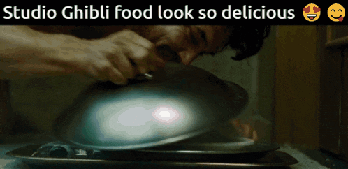 studio ghibli food look so delicious with a man cooking
