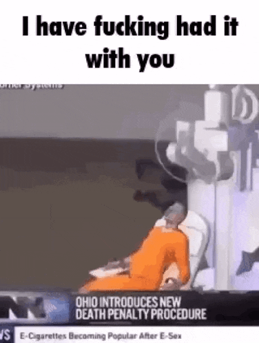 a cartoon of a man laying in a hospital bed with the words `` i have fucking had it with you '' .