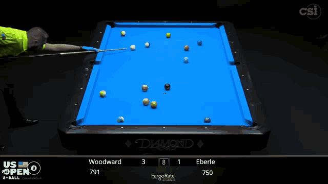 a pool table that says diamond on the top of it