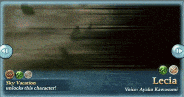 a screenshot of a video game with the name lecia on it