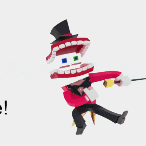 a cartoon drawing of a man with a top hat