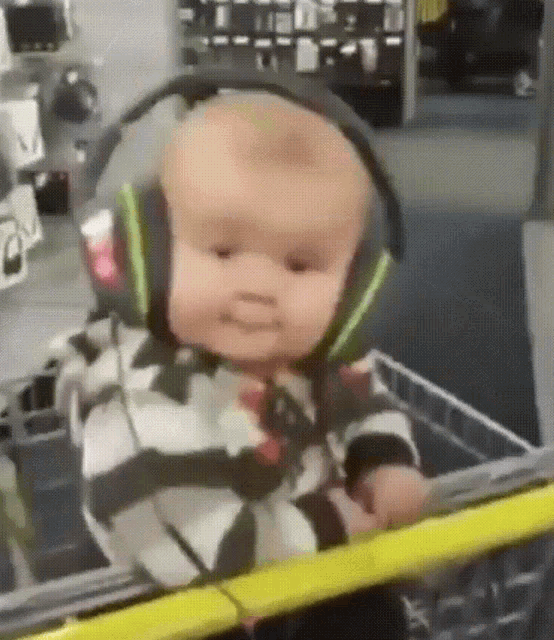 Baby Headphones GIF - Baby Headphones Vibe GIFs