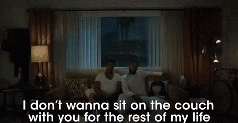 Couch Life GIF - I Dont Wannna Rest Of My Life Couple GIFs