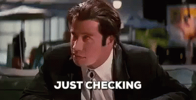 Just Checking GIF - Just Checking Pulp Fiction GIFs
