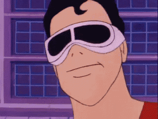 a cartoon character wearing sunglasses and a mask