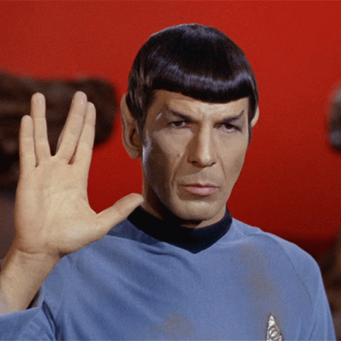 Vulcan Salute Spock GIF - Vulcan Salute Spock Star Trek GIFs