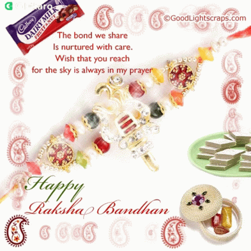 Happy Raksha Bandhan Gifkaro GIF - Happy Raksha Bandhan Gifkaro The Bond We Share Is Nurtured With Care GIFs