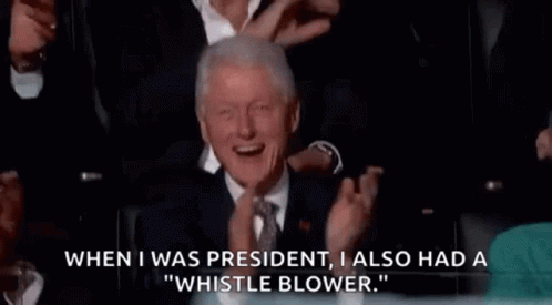 Clinton Whistle Blower GIF - Clinton Whistle Blower GIFs