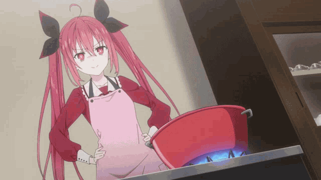 Date A Live Iv Kotori GIF - Date A Live Iv Kotori Cooking GIFs