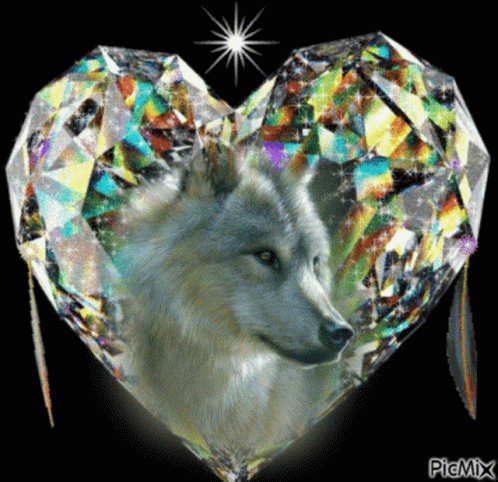 Wolf Heart GIF - Wolf Heart Crystal Heart GIFs