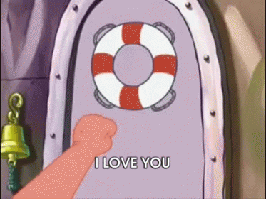 I Love You. Slam. GIF - I Love You Patrick Spongebob GIFs