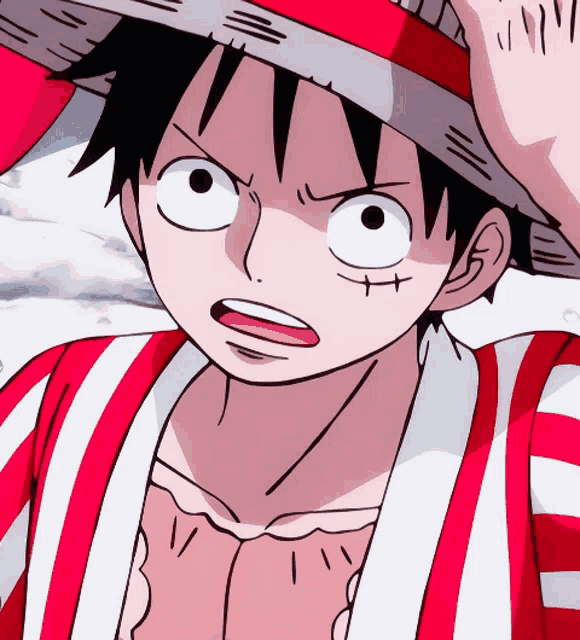 a close up of a cartoon character wearing a hat