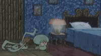Squidward Tired GIF - Squidward Tired Bed GIFs
