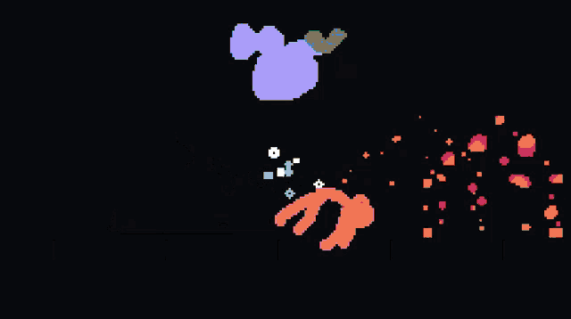 a pixel art of a target with a yellow circle in the center