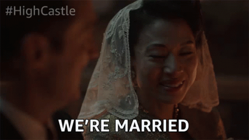 Were Married Happily Married GIF - Were Married Happily Married As One GIFs