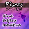 a picture of a sign of the zodiac for pisces .