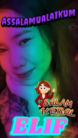 a picture of a woman with the words assalamualaikum and salam kenal