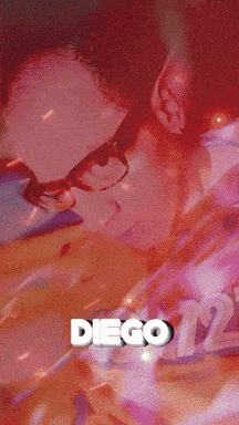 a man with glasses and the name diego on the bottom right