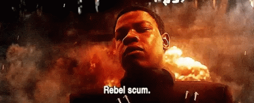 Finn Rebel Scum GIF - Finn Rebel Scum The Last Jedi GIFs