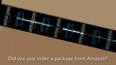 a box with amazon prime written on it