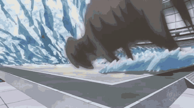 a cartoon drawing of a storm with the word anime on the bottom left corner