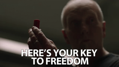 Heres Your Key To Freedom John Kramer GIF - Heres Your Key To Freedom Key Freedom GIFs