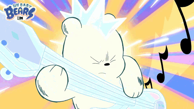 a cartoon of ice bear from we bare bears