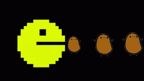 Potatoes Pac Man GIF