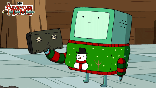 Inserting The Tape Bmo GIF - Inserting The Tape Bmo Adventure Time GIFs