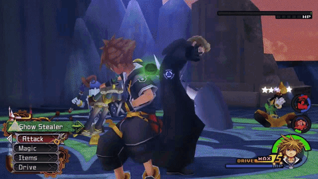 a screenshot of a video game shows a character holding a sword