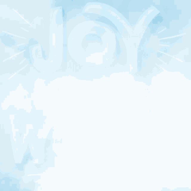 a blue sign that says joy to the world with a dove