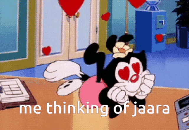a cartoon character says me thinking of jaara on the bottom