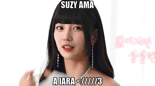 a picture of a girl with the name suzy ama on it