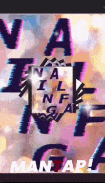 a poster that says ' mantap ' on it
