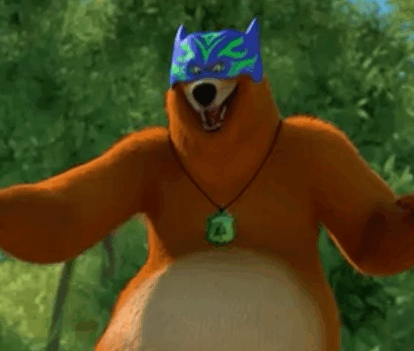 Grizzy And Lemming Superhero GIF - Grizzy And Lemming Superhero Blue And Green GIFs