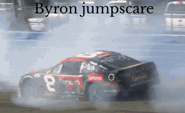 Byron Jumpscare Nascar GIF - Byron Jumpscare Nascar Tyler Reddick GIFs