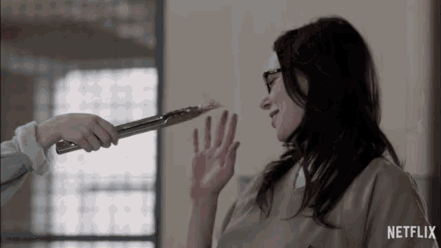 a netflix ad shows a woman refusing a tong