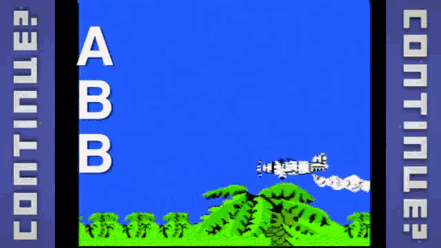 a video game screen shows the letters a and b on the left