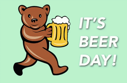 It'S Beer Day GIF - Bear Beer National Beer Day GIFs