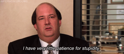 When Someone Asks Why I Left A Party So Early GIF - The Office Kevin Malone Little Patience For Stupidity GIFs