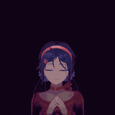 a girl with a flower in her hair is wearing a headband