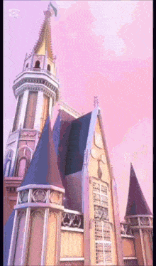 a castle with a tower on top of it