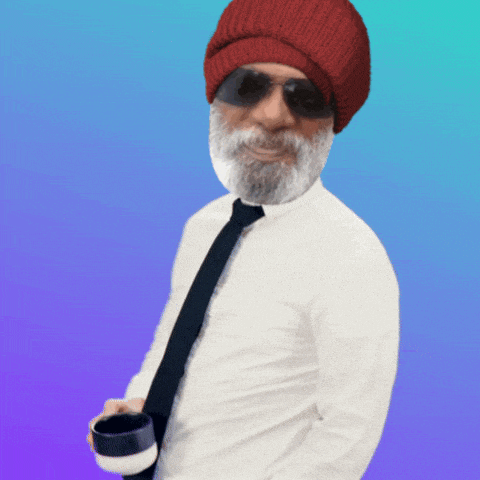 a man with a beard wearing a hat and tie