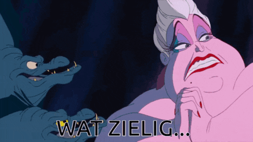 a cartoon of a woman with the words wat zielig written below her