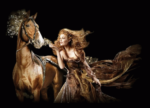 Lady And Horse Magical GIF - Lady And Horse Magical GIFs