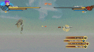 a screenshot of a video game shows a character named trunks