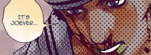 a comic book character says it 's joever